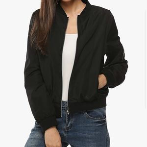 Black Bomber Jacket